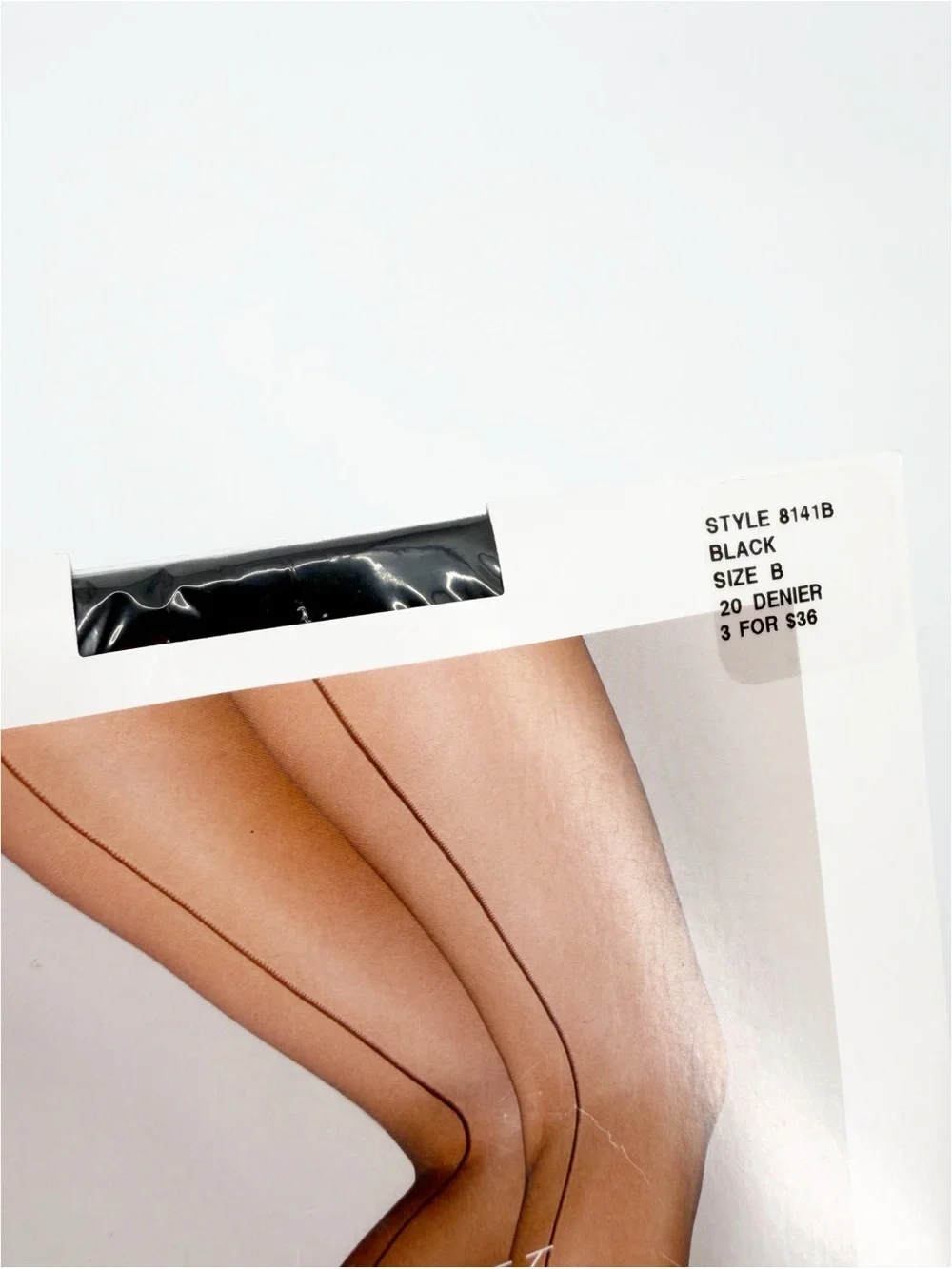 2 Pair Back Seam Pantyhose Nordstrom Black and Light Nude